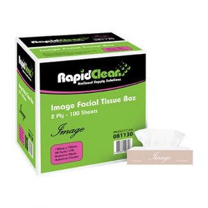 RapidClean Image Facial Tissue Box 100 Sheets