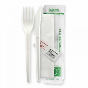 BioPak 100% BioPlastic PLA Cutlery Sets