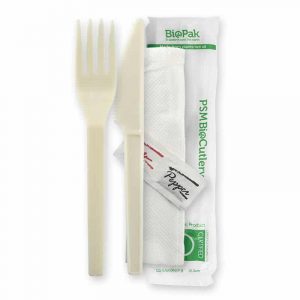 BioPak 70% BioPlastic PSM Cutlery Sets