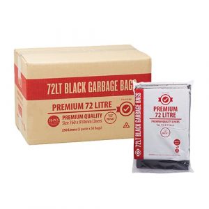 72L Premium Black Garbage Bags L