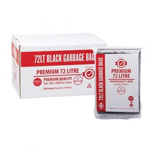72L Premium Black Garbage Bags